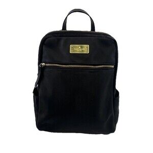Kate Spade Blake Avenue Hilo Backpack Black Zip Nylon Small Adjustable Shoulder